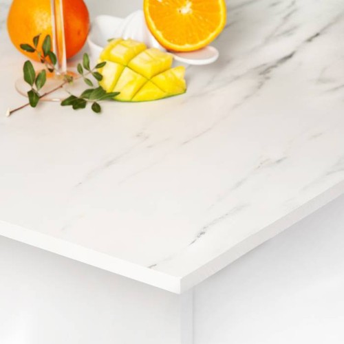 Solid white marble compact - solid,