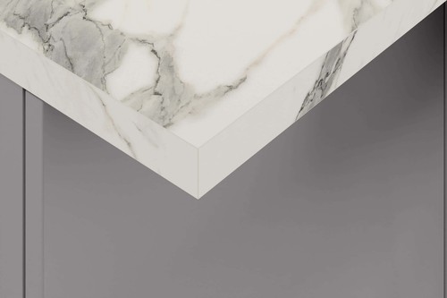 Statuario square edge laminate - statuario,